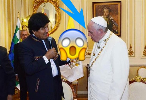 Evo Morales y el Papa Francisco