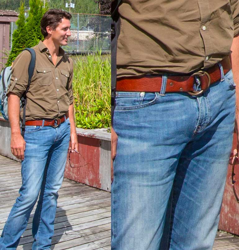 Justin Trudeau bulge.