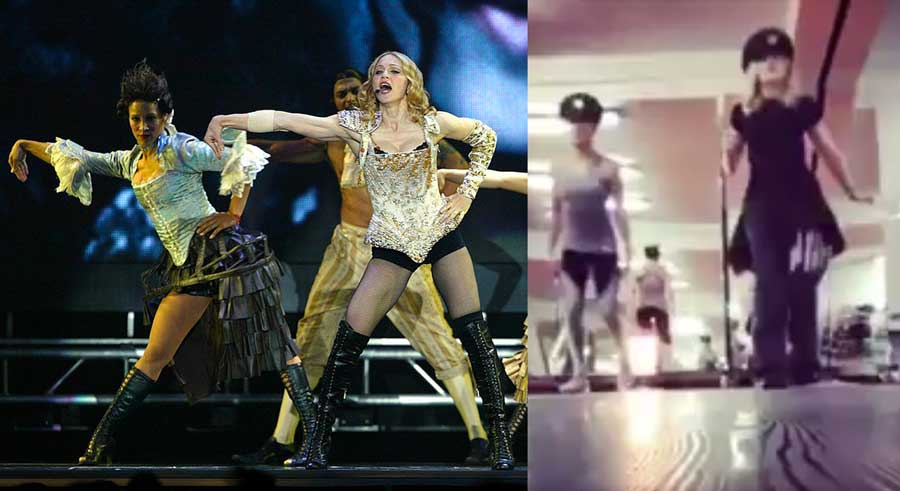 Madonna y Marlyn Ortiz bailando 'Vogue'