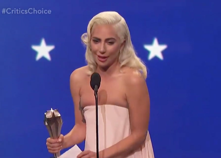 Lady Gaga Critics Choice Awards