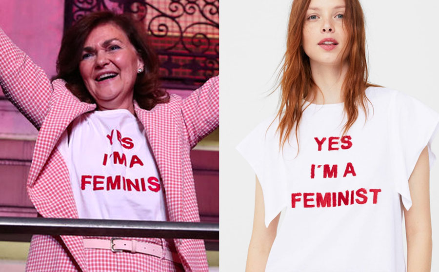 Camiseta Carmen Calvo Yes Im a Feminist