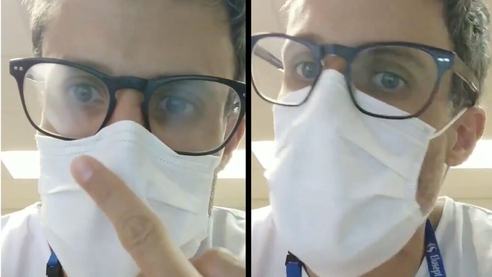 truco para que no se empañen las gafas con mascarilla