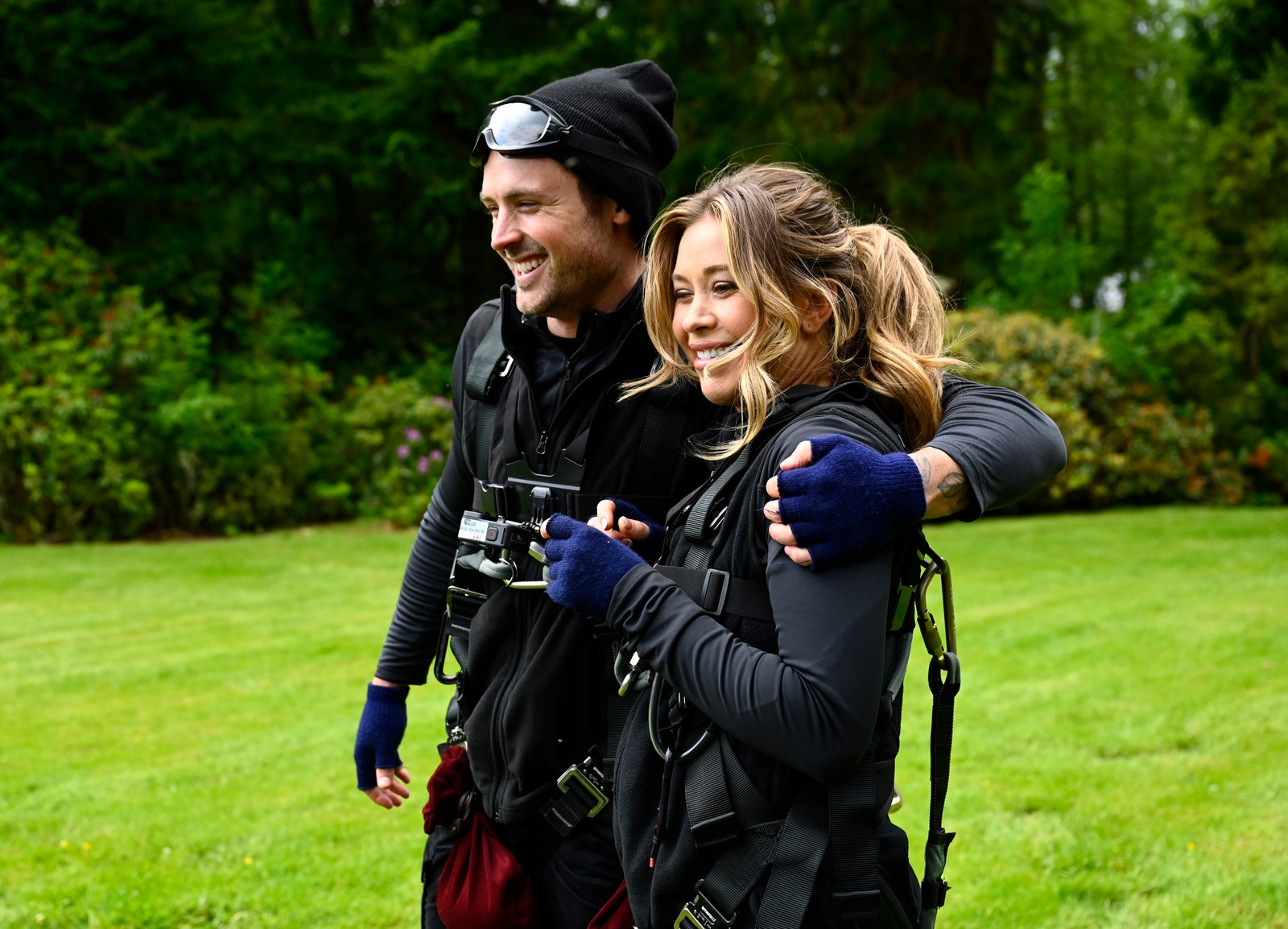 Los Traidores - Image may contain T Lopez Clothing Glove Grass Plant Adult Person Hat Accessories Bag Handbag People and Face