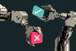 Mickey 17 - Robotic arms carrying social media likes