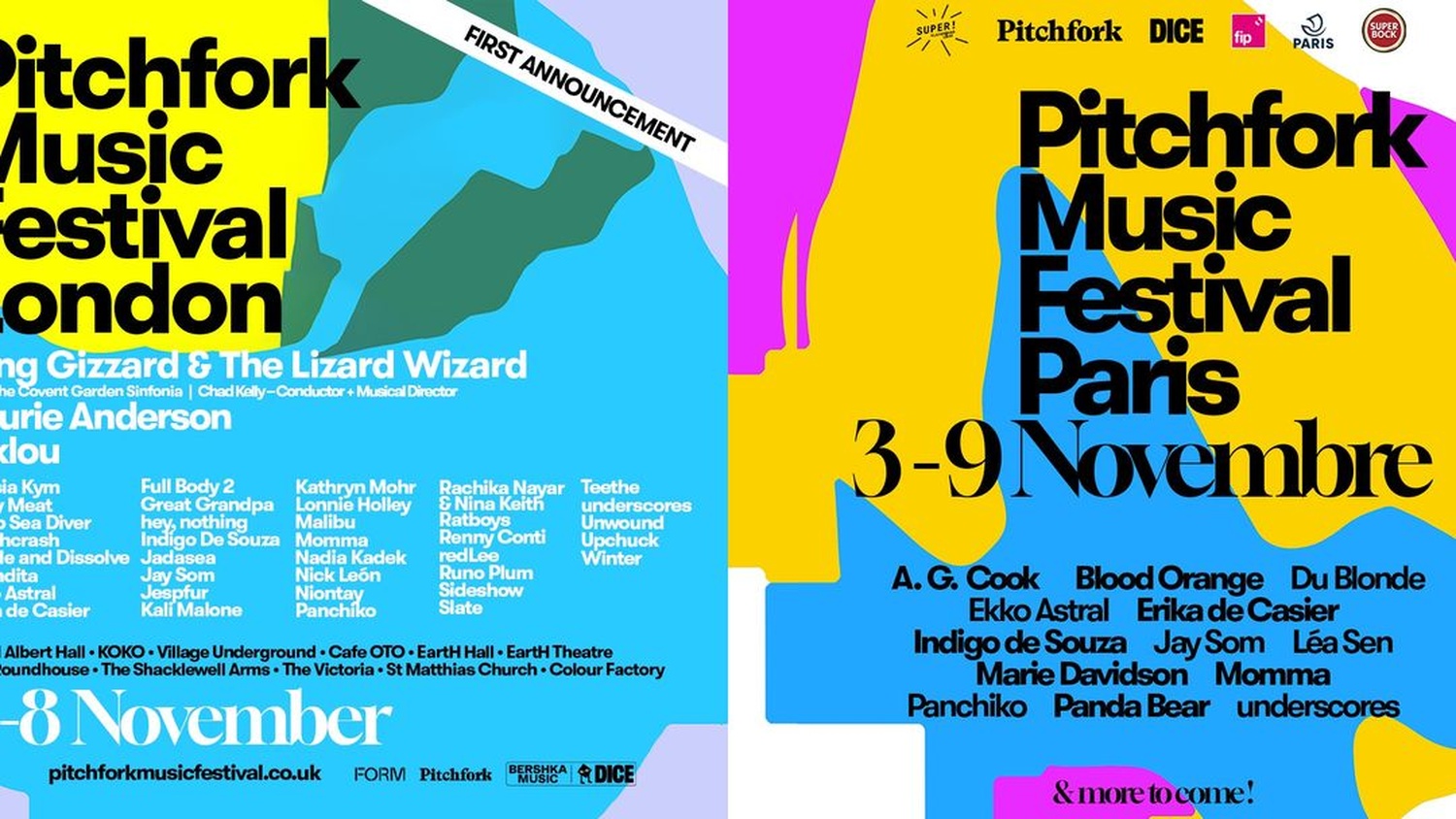 Pitchfork London and Paris 2025 Announce First Wave of Artists