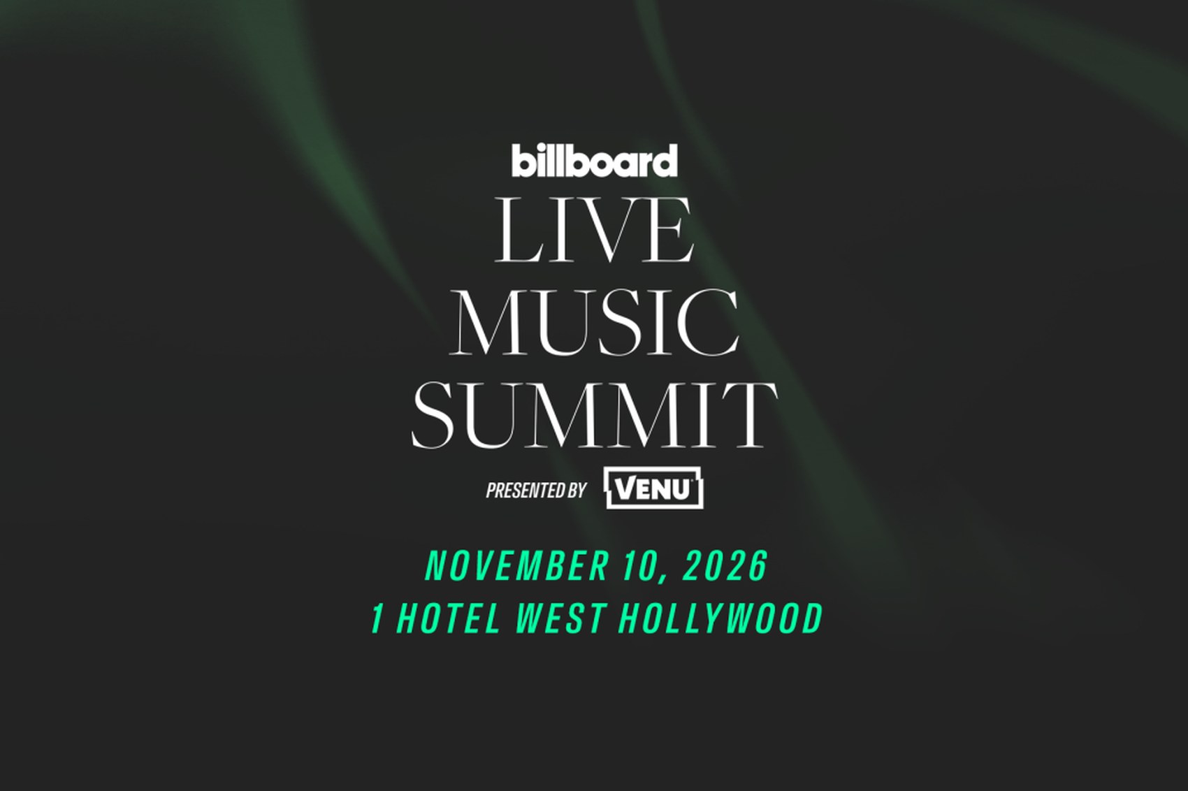 El Billboard Live Music Summit 2026 ya tiene fecha oficial